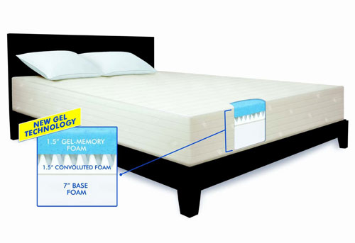serta 10 inch gel memory foam premium mattress