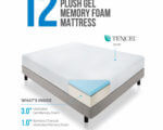 LUCID 12 Inch Gel Memory Foam Mattress