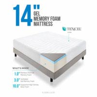 LUCID 14 inch plush memory foam